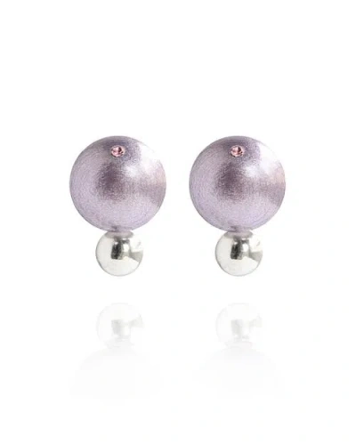 Saule Label Saulė Label Lumi Earrings In Purple