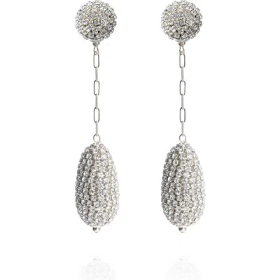 Saule Label Saulė Label Marcelle Short Drop Earrings In Silver