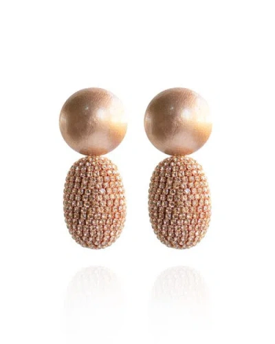 Saule Label Saulė Label Selena Clip-on Earrings In Gold