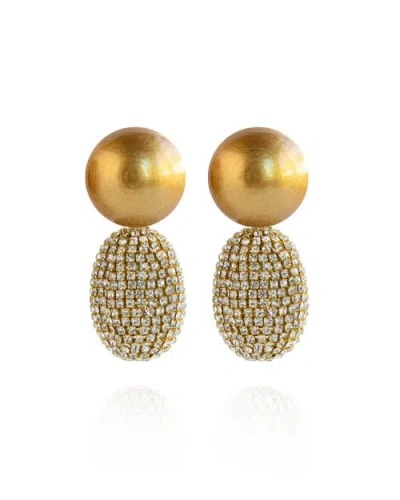 Saule Label Saulė Label Selena Clip-on Earrings In Gold