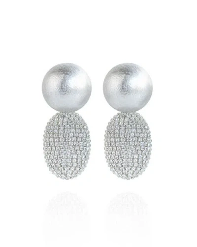 Saule Label Saulė Label Selena Clip-on Earrings In Silver
