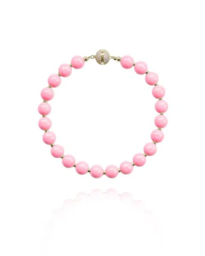 Saule Label Saulė Label Siena Petite Necklace In Pink