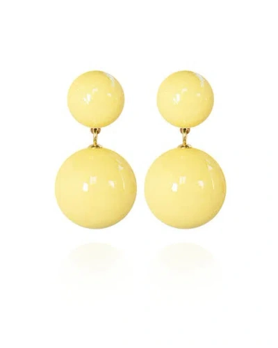Saule Label Saulė Label Sonia Classic Earrings In Yellow