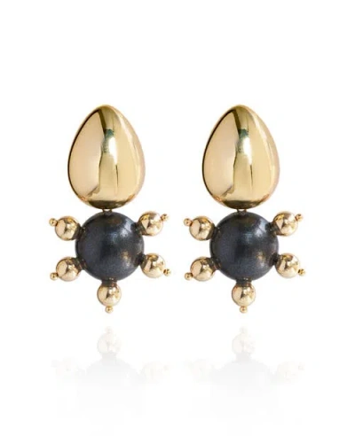 Saule Label Saulė Label Tulia Earrings In Gold
