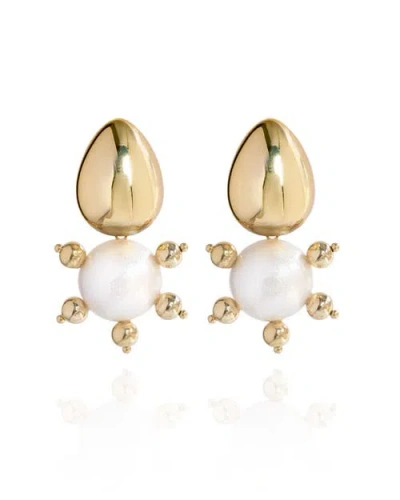 Saule Label Saulė Label Tulia Earrings In Gold