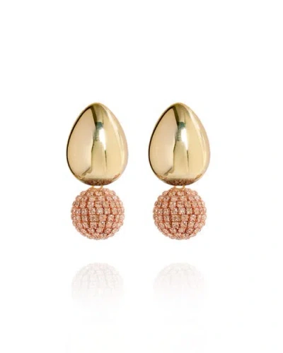 Saule Label Saulė Label Tulia Glam Earrings In Gold