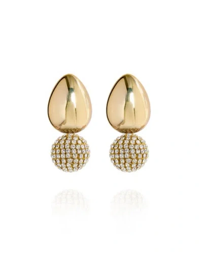 Saule Label Saulė Label Tulia Glam Earrings In Gold