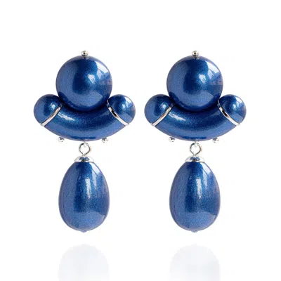 Saule Label Women's Aria Earrings In Imperial Blue