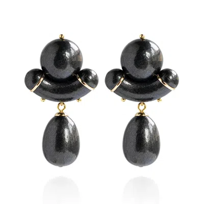 Saule Label Women's Aria Earrings In Phantom Black