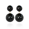 Saule Label Women's Black Sonia Classic Earrings In Raven In Black