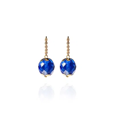 Saule Label Women's Blue Leni Earrings In Sapphire