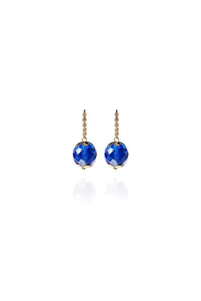 Saule Label Women's Blue Leni Earrings In Sapphire