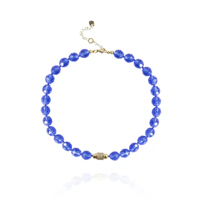 Saule Label Women's Blue Leni Mini Necklace In Sapphire