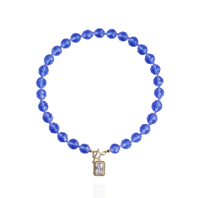 Saule Label Women's Blue Leni Necklace In Sapphire