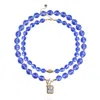 Saule Label Women's Blue Leni Set Necklace In Sapphire