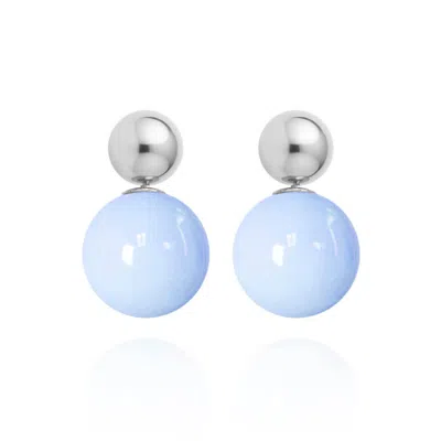 Saule Label Women's Blue Lilou Earrings In Skyfall