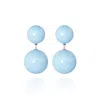 Saule Label Women's Blue Sonia Classic Earrings In Skyfall