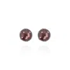Saule Label Women's Brown Gaia Jet Petite Earrings In Chocolate Cherry