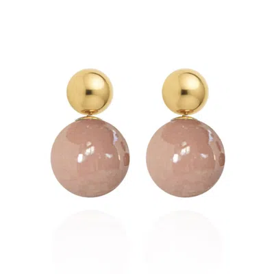 Saule Label Women's Brown Lilou Earrings In Dune