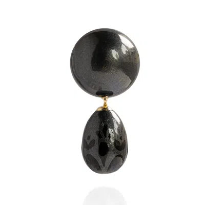 Saule Label Women's Calista Brooch In Phantom Black