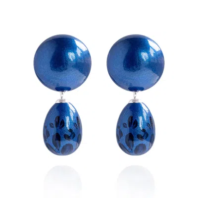 Saule Label Women's Calista Earrings In Imperial Blue