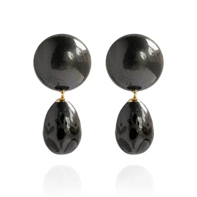 Saule Label Women's Calista Earrings In Phantom Black