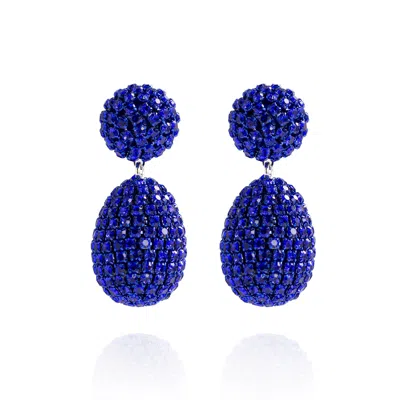 Saule Label Women's Clio Earrings In Midnight Blue