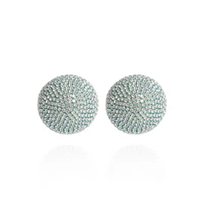 Saule Label Women's Gaia Glam Midi Earrings In Baby Blue