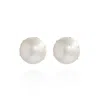 Saule Label Women's Gaia Midi Crystal Earrings In White Heron