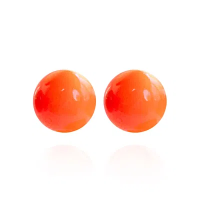 Saule Label Women's Gaia Midi Earrings In Crimson Blaze In Red