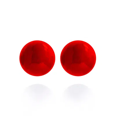 Saule Label Women's Gaia Midi Earrings In Venetian Red