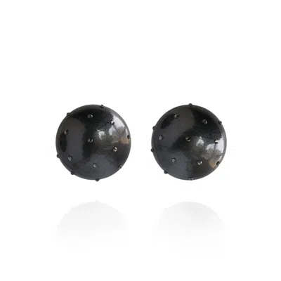 Saule Label Women's Gaia Mini Crystal Earrings In Black Coral