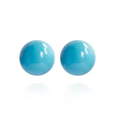 Saule Label Women's Gaia Mini Earrings In Bluebird Feather