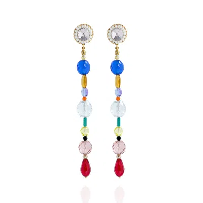 Saule Label Women's Giulia Earrings In Crystal Confetti In Multi