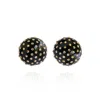 Saule Label Women's Gold / Black Gaia Midi Jet Earrings In Gold Twilight