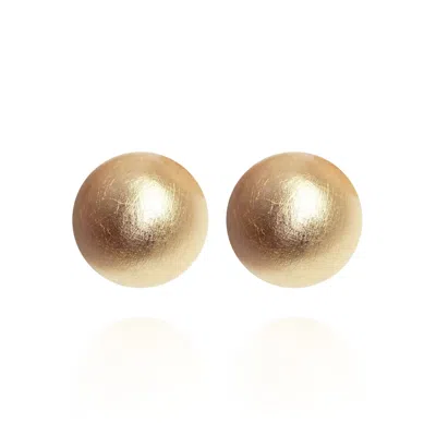 Saule Label Women's Gold Gaia Glam Mini Earrings In Plated Sun