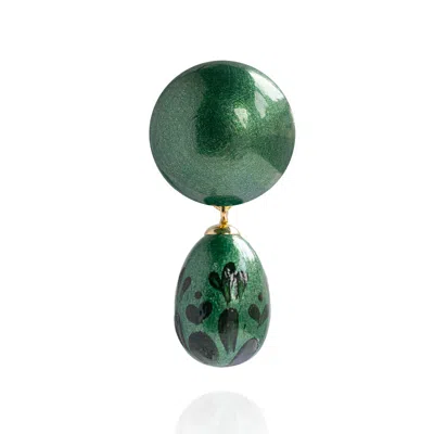 Saule Label Women's Green Calista Brooch In Temple Jade