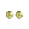 Saule Label Women's Green Gaia Midi Crystal Earrings In Lime Twist