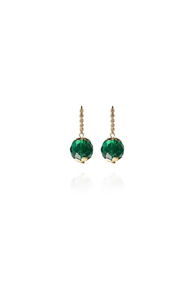 Saule Label Women's Green Leni Earrings In Emerald