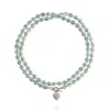 Saule Label Women's Green Leni Loop Necklace In Mint