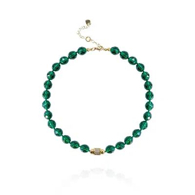 Saule Label Women's Green Leni Mini Necklace In Emerald