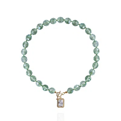 Saule Label Women's Green Leni Necklace In Mint