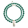 Saule Label Women's Green Leni Set Necklace In Emerald