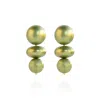 Saule Label Women's Green Nola Earrings In Lime Twist