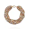 Saule Label Women's Ilka Necklace Stack In Gold Gumdrop