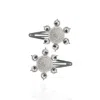 Saule Label Women's Jolie Barrettes In Silver Gloss
