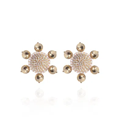 Saule Label Women's Jolie Clip On Earrings In Glam Gold