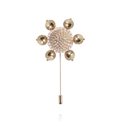 Saule Label Women's Jolie Lapel Pin In Glam Gold
