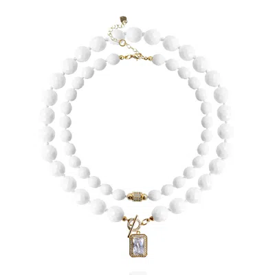 Saule Label Women's Leni Set Necklace In White