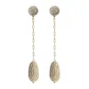 Saule Label Women's Marcelle Earrings In Long Golden Drop